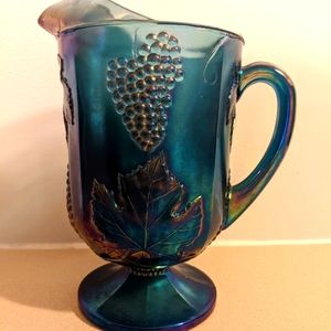 Vintage Blue Indiana Glass Pitcher